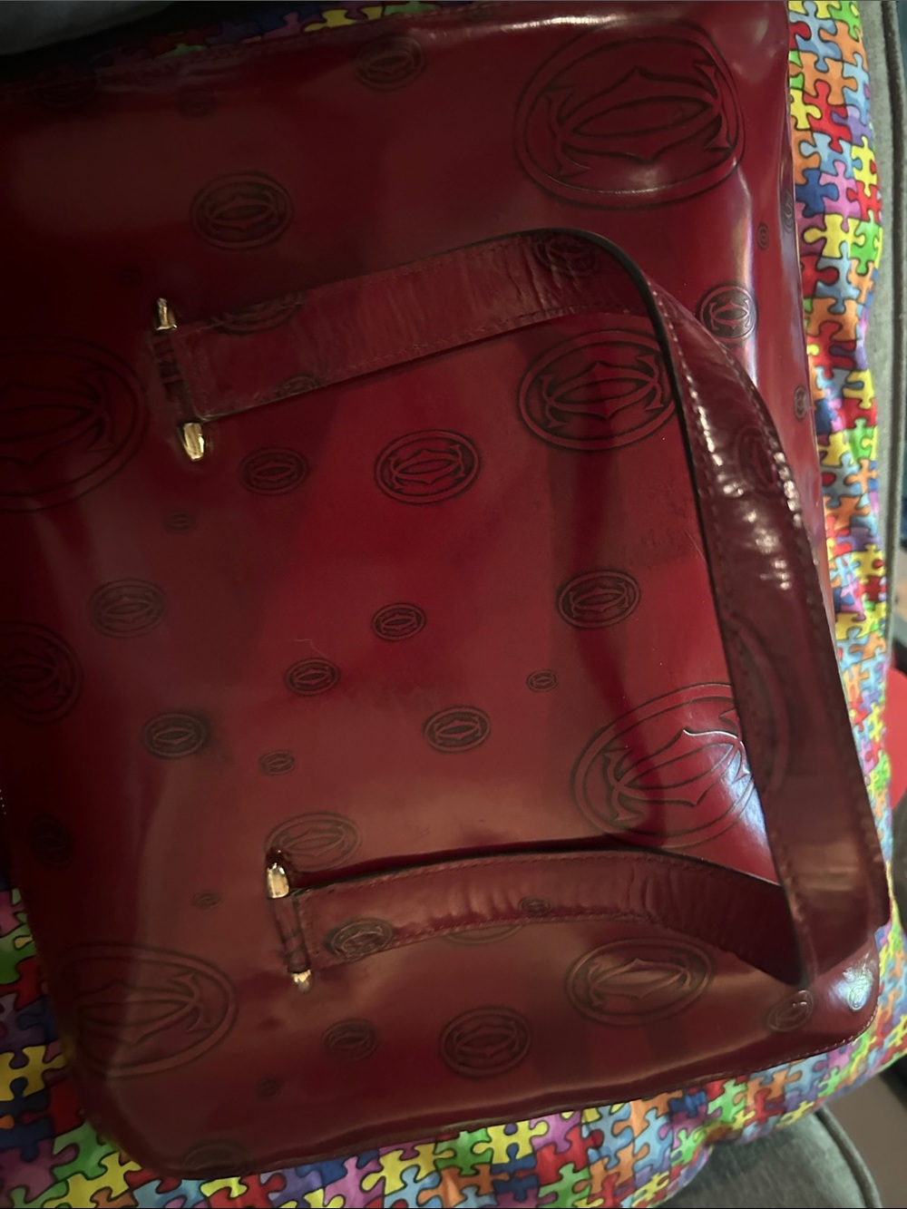 Cartier vintage Red Women's Tote Bag - Picture 7 of 16